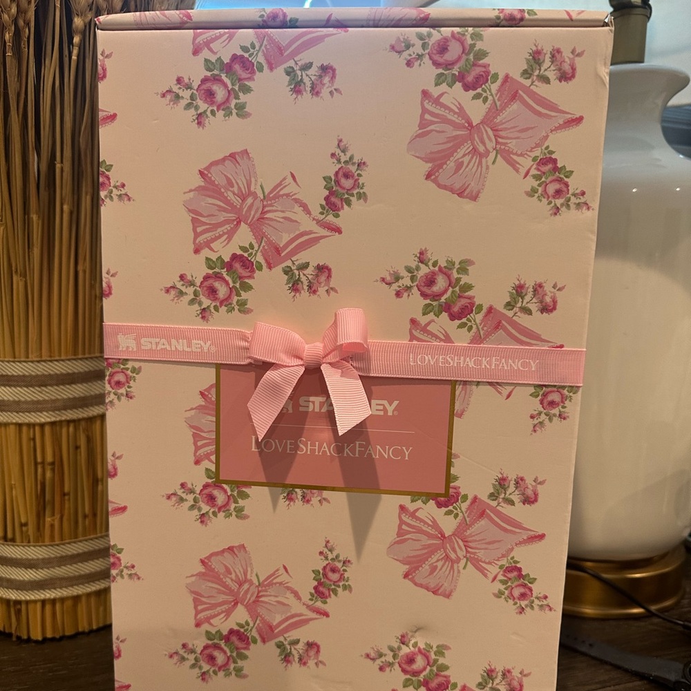 Stanley LoveShackFancy Pink Floral and Bow Box